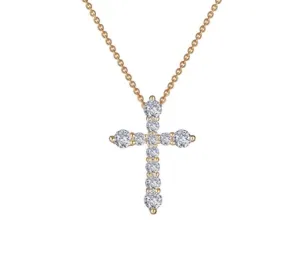 0.67 CTW Cross Pendant Necklace