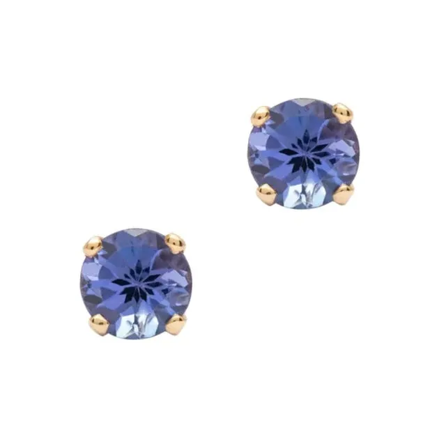 3.5mm Birthstone 14K Gold Earring Studs