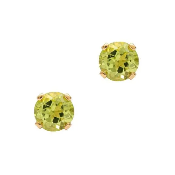 3.5mm Birthstone 14K Gold Earring Studs