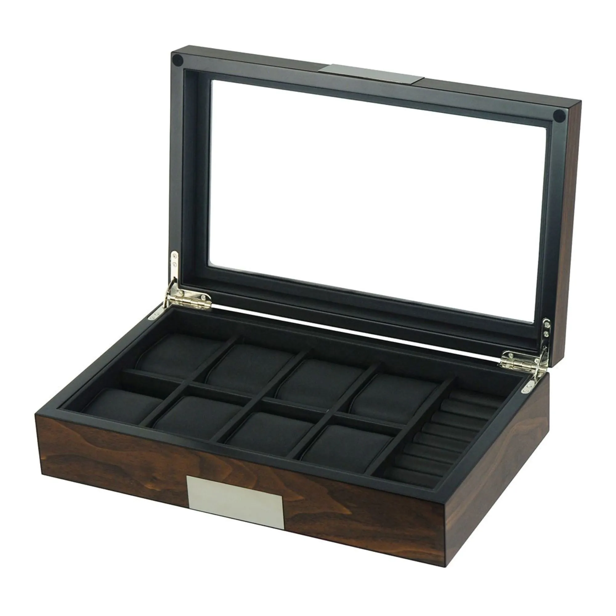 8 Slots Walnut Wooden Watch/Cufflink Box