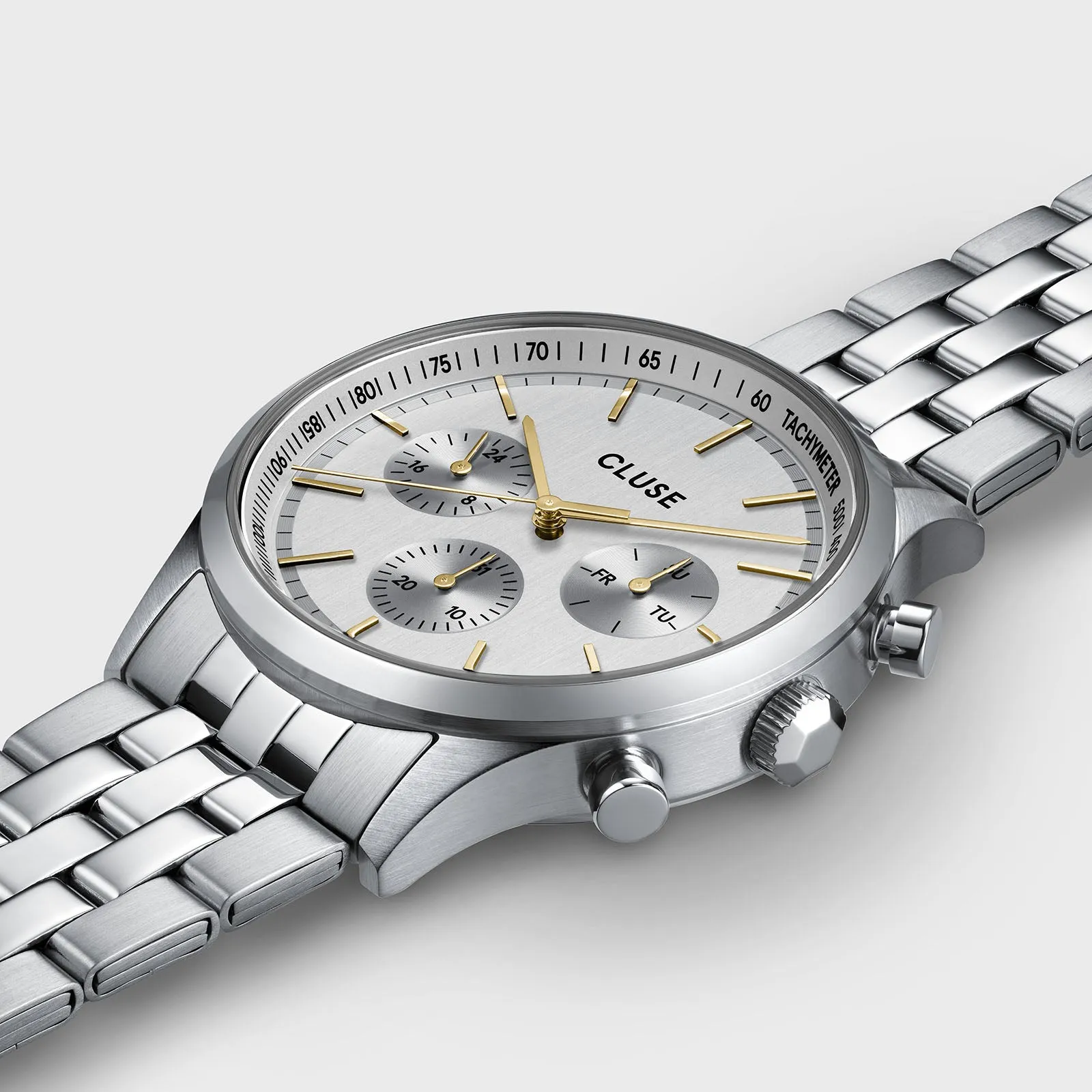 Anthéor Multifunction Watch Steel Silver Bicolour, Silver Colour