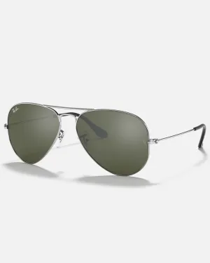 Aviator Metal Sunglasses in Sliver