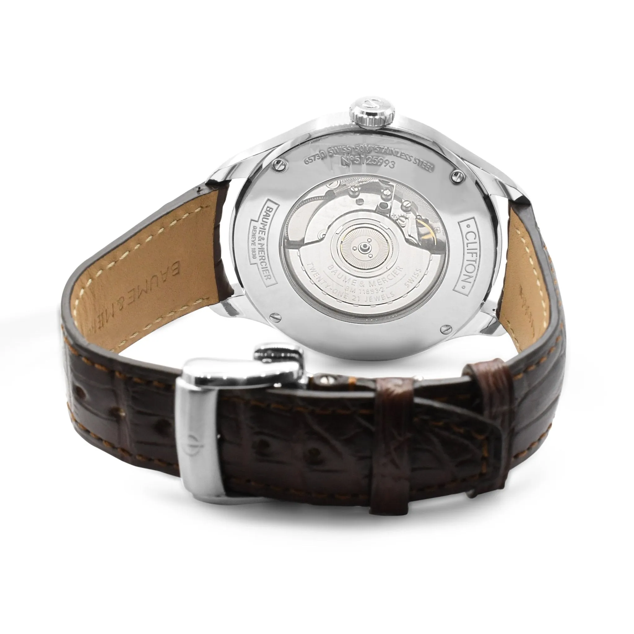 Baume & Mercier Clifton 43mm Automatic Date Steel Watch