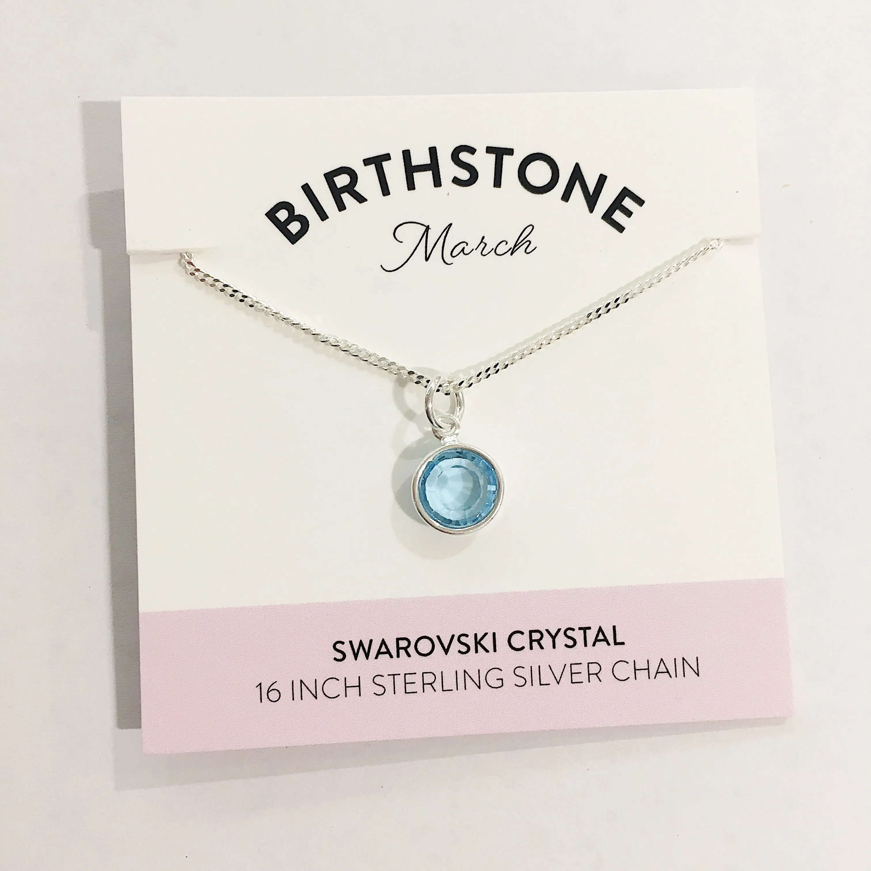 Bec Platt Designs Birth Stone Necklaces - Silver Various