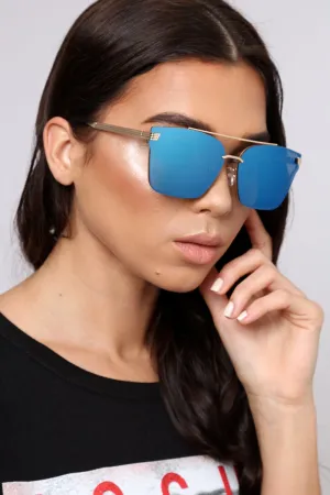 Blue Tint Lens Sunglasses - Miyah