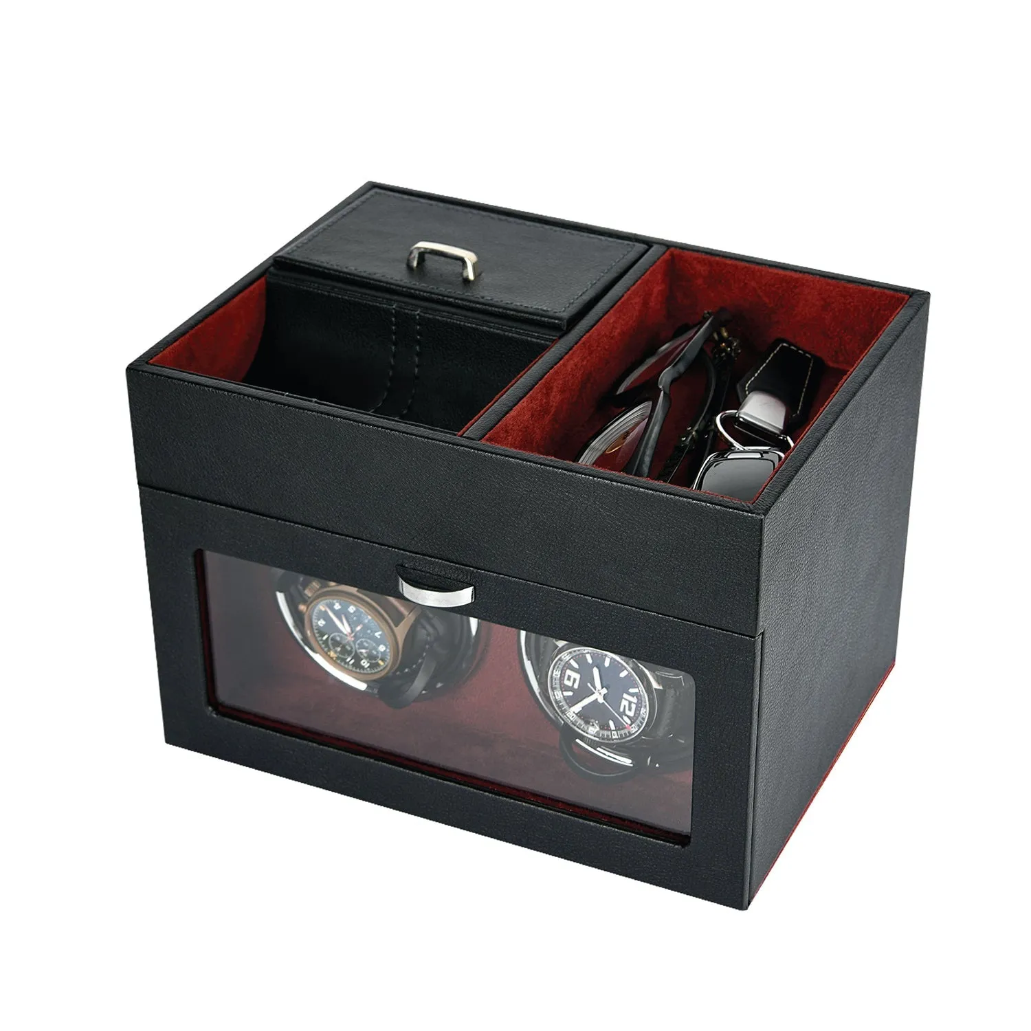 Brookstone x Christian McCaffrey - Holmes Double Watch Winder Valet (Watches Not Included)