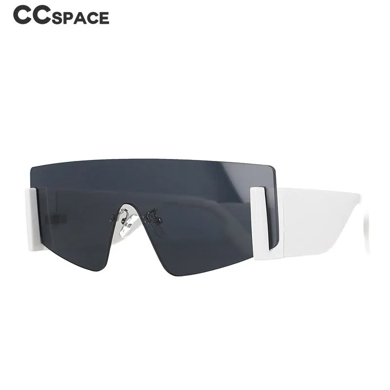 CCspace Women's Full Rim Oversized Square One Lens Resin Frame Sunglasses 51117