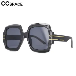 CCspace Women's Full Rim Oversized Square Resin Frame Sunglasses 53688