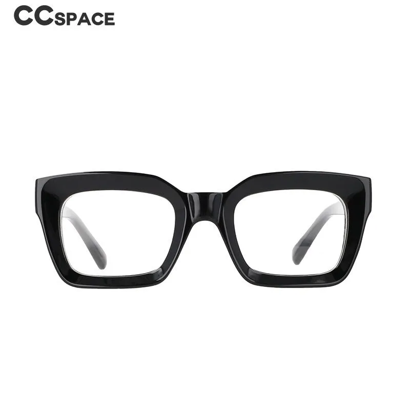 CCspace Women's Full Rim Square Cat Eye Resin Frame Sunglasses 51119