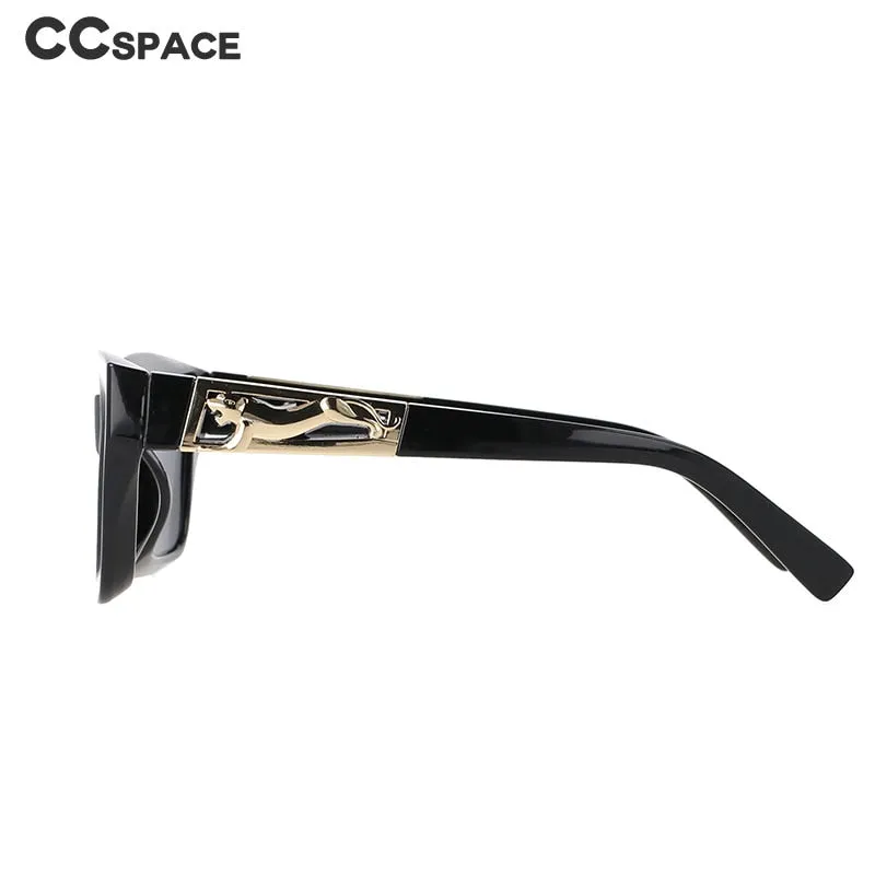 CCspace Women's Full Rim Square Cat Eye Resin Frame Sunglasses 51119