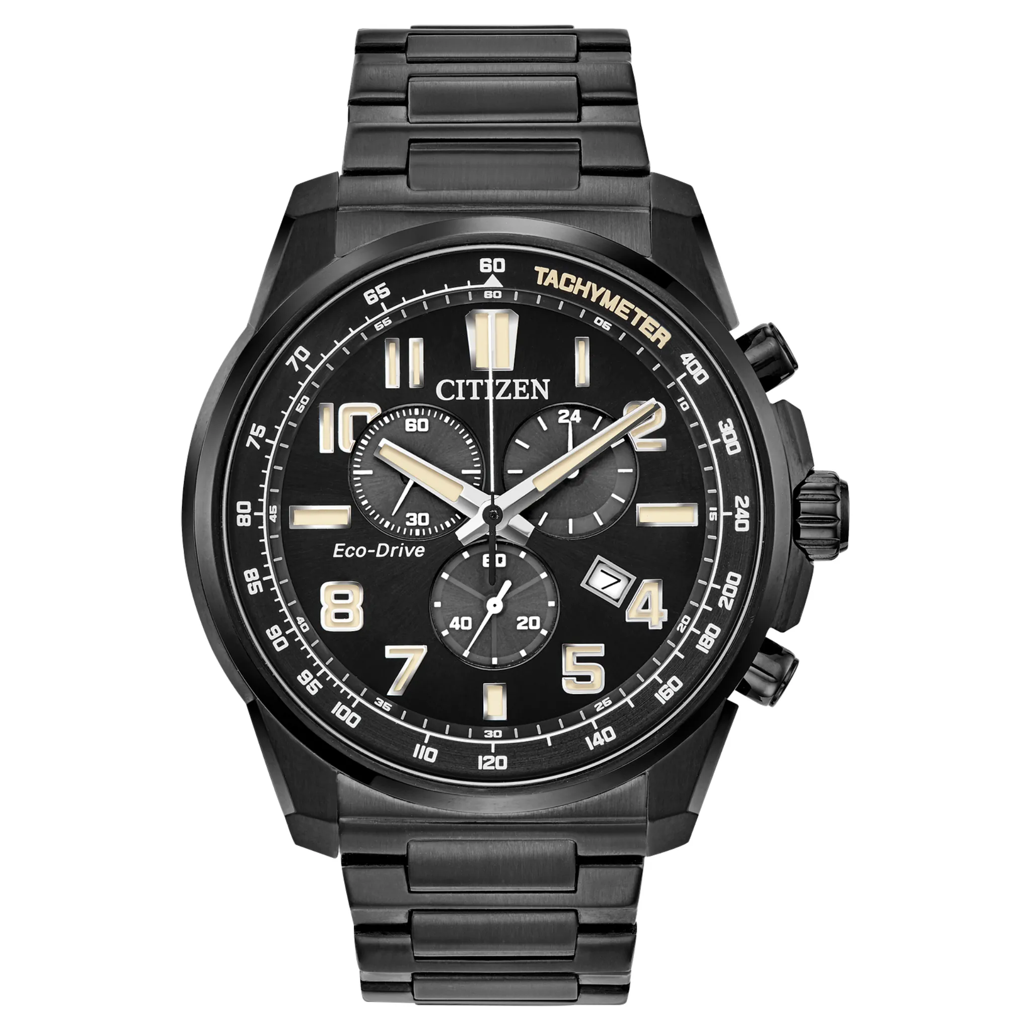 Citizen Eco Drive Brycen All Black Chronograph Watch AT2375-51E