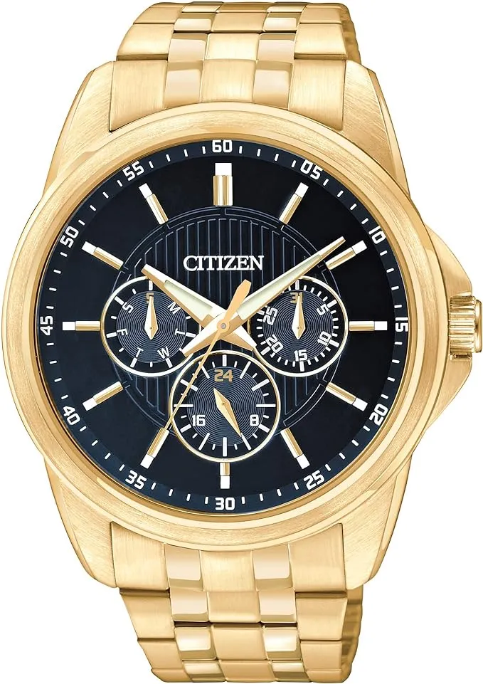 Citizen Quartz Goldtone Chronograph Watch AG8342-52L