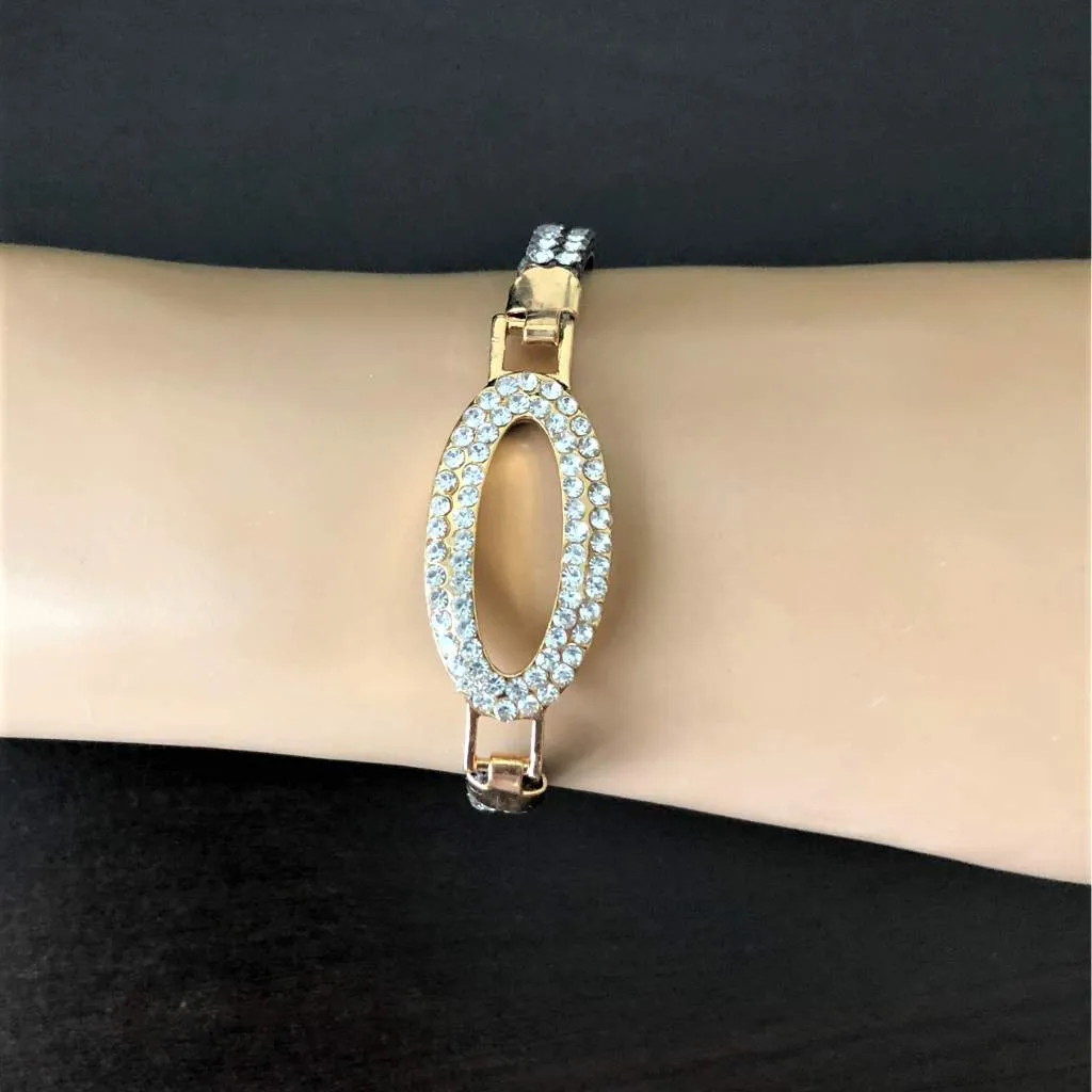 Crystal Oval Bracelet