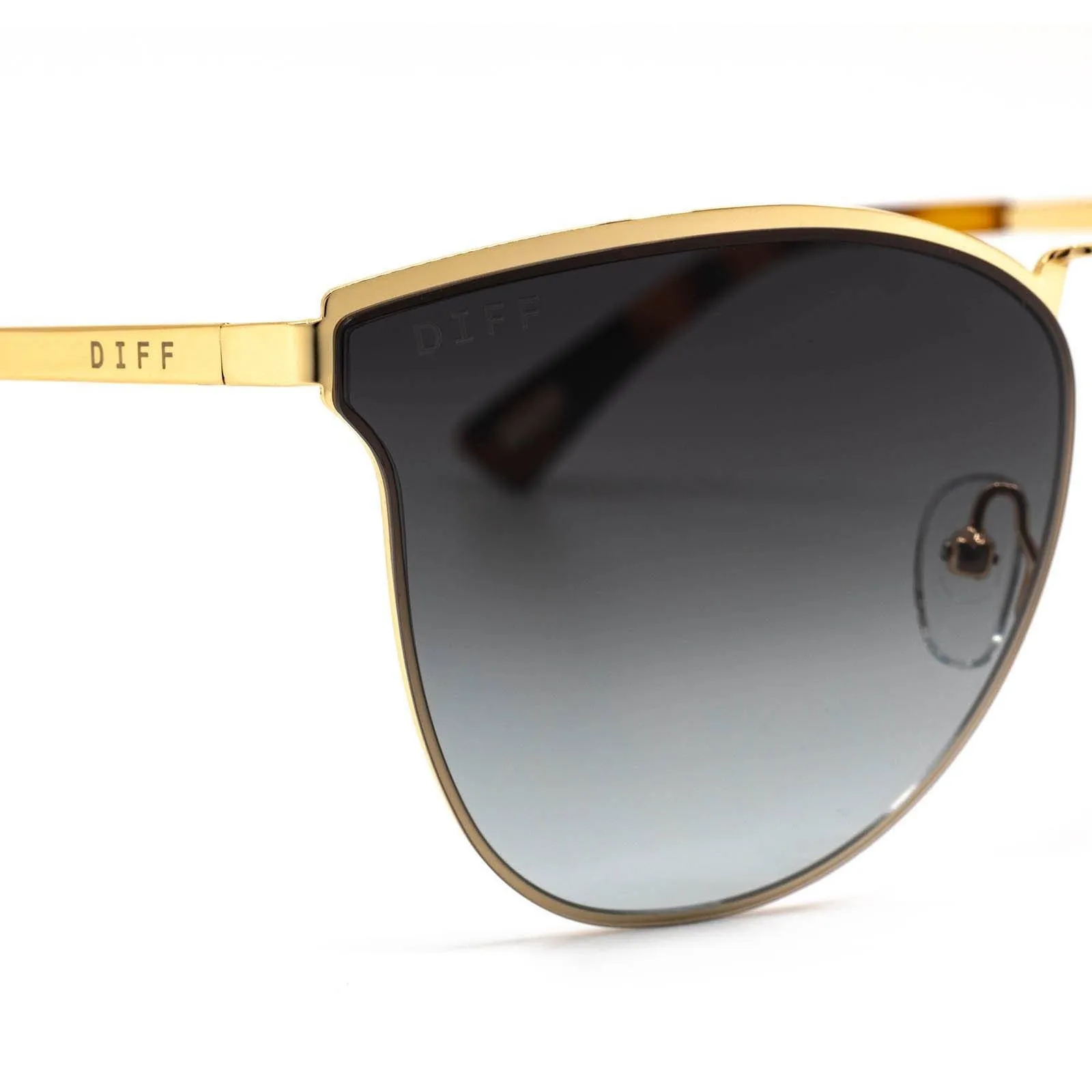 DIFF Eyewear - Sadie - Gold Grey Gradient