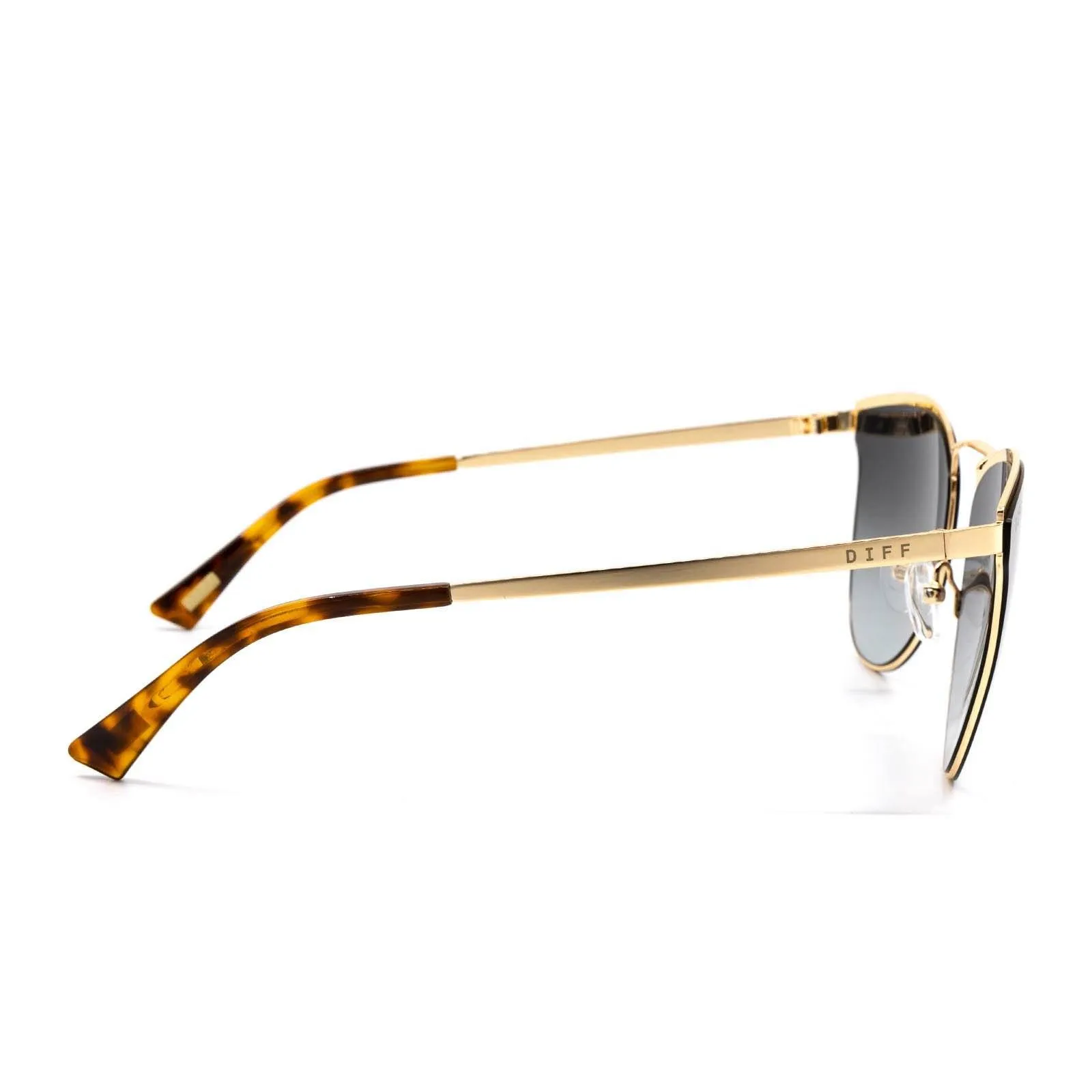 DIFF Eyewear - Sadie - Gold Grey Gradient