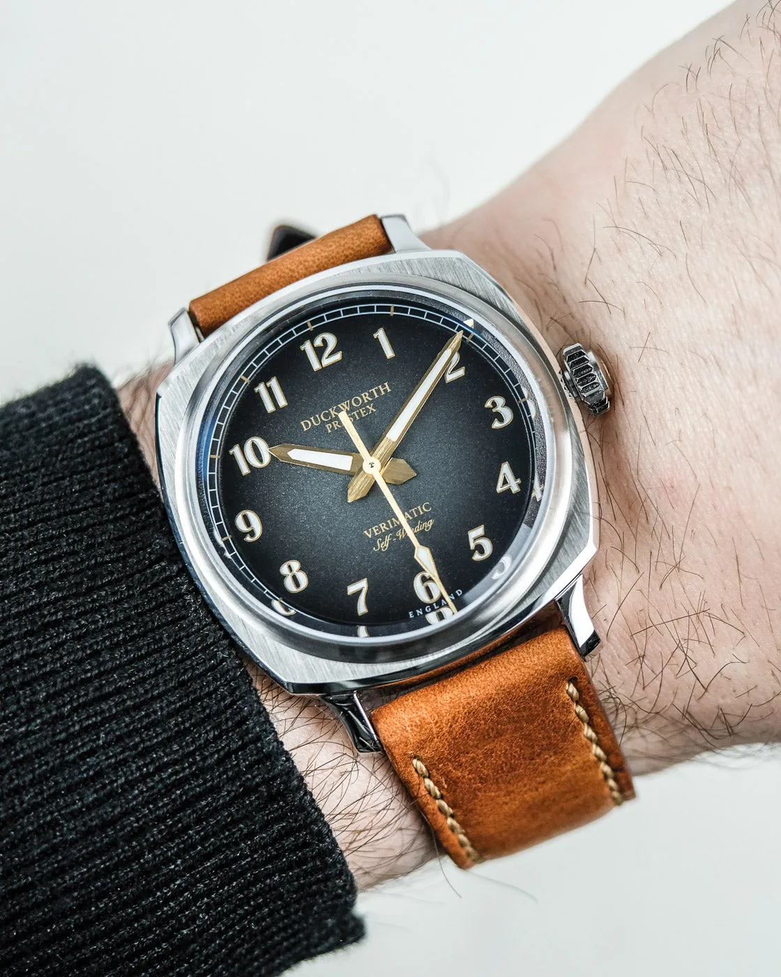 DP Watch VeriMTic Black Fume Brown Leather