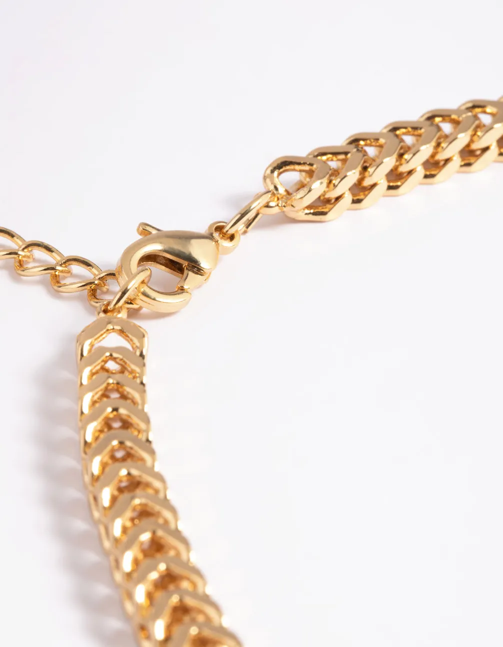 Gold Plated Brass Chain Necklace