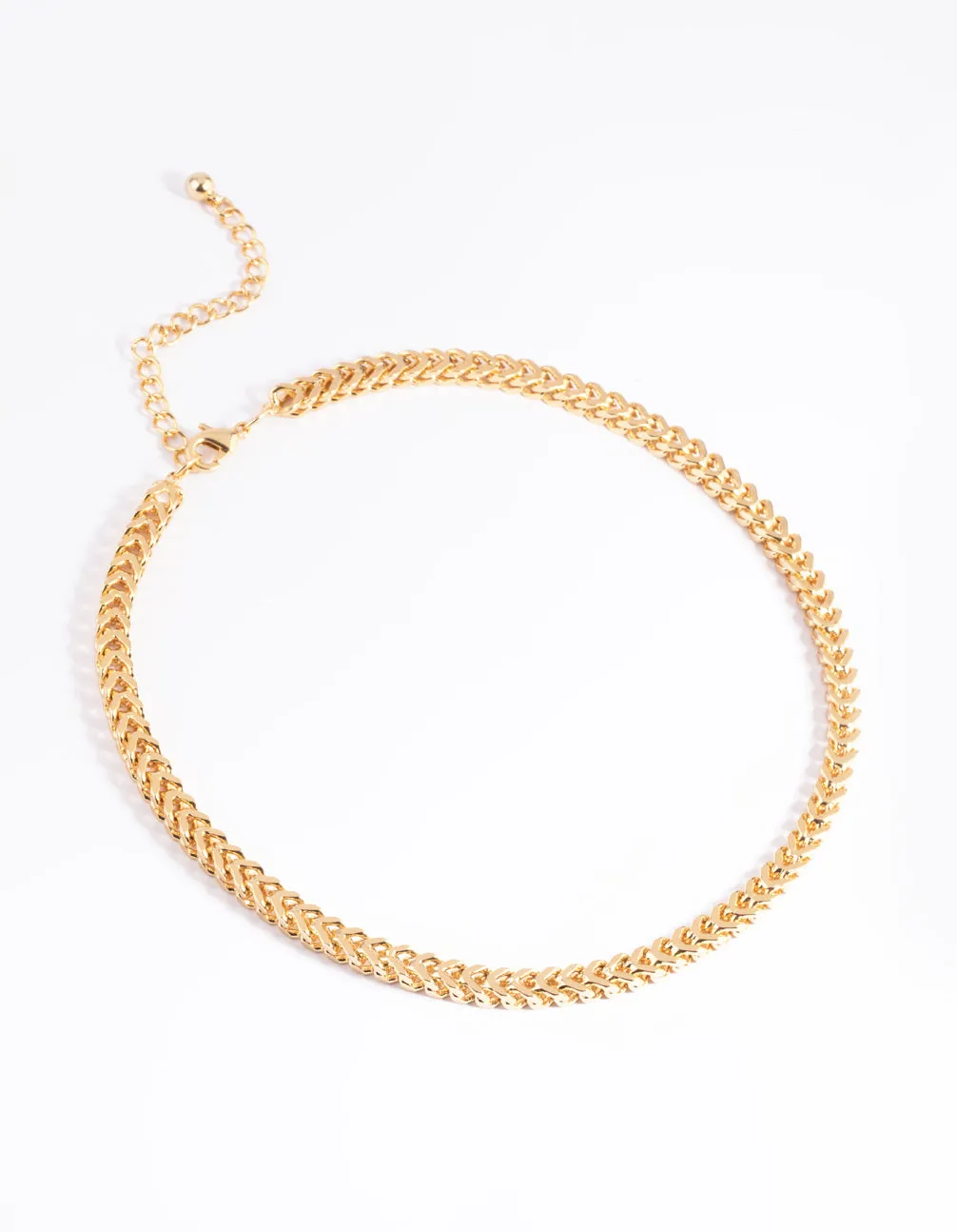 Gold Plated Brass Chain Necklace