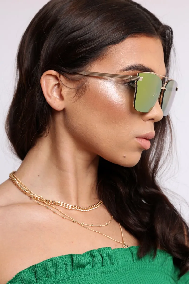 Gold Tint Lens Sunglasses - Miyah