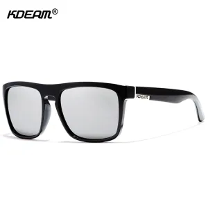 Kdeam Brand Mens Flat Top Polarized Square Sunglasses Anti Reflective Uv400 156P