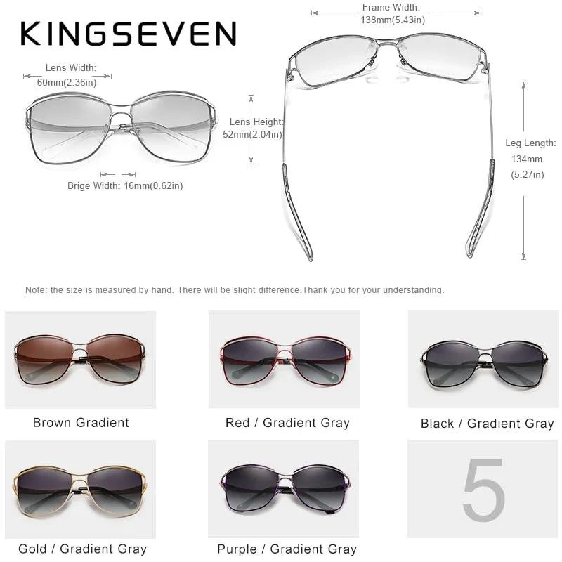 Kingseven Women's Sunglasses Polarized Luxury Gradient Lens N-7017