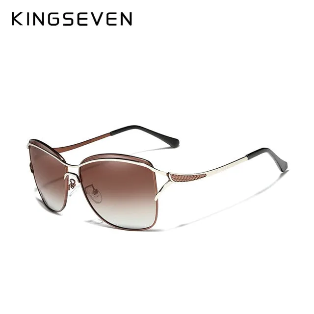 Kingseven Women's Sunglasses Polarized Luxury Gradient Lens N-7017