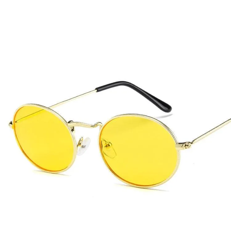 KittenAlarm - Ebony Round Frame Tinted Sunglasses