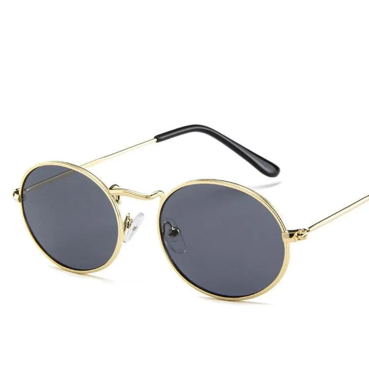 KittenAlarm - Ebony Round Frame Tinted Sunglasses