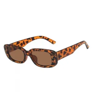 Leopard Fashion Retro Square Sunglasses Unisex