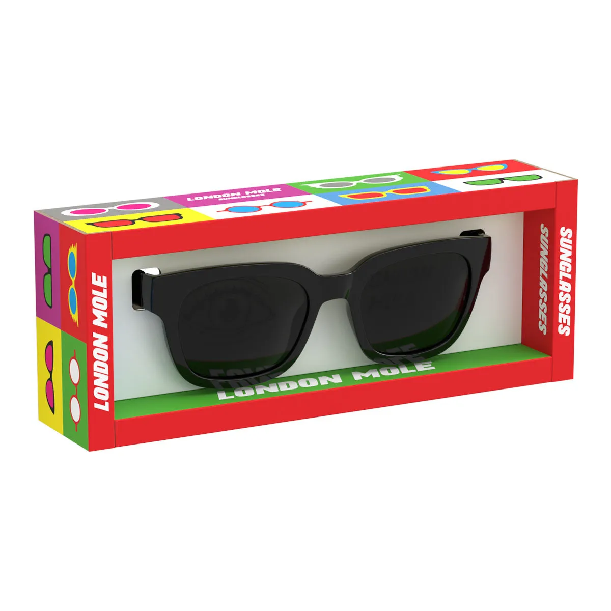 London Mole Tricky Sunglasses Gloss Black / Black