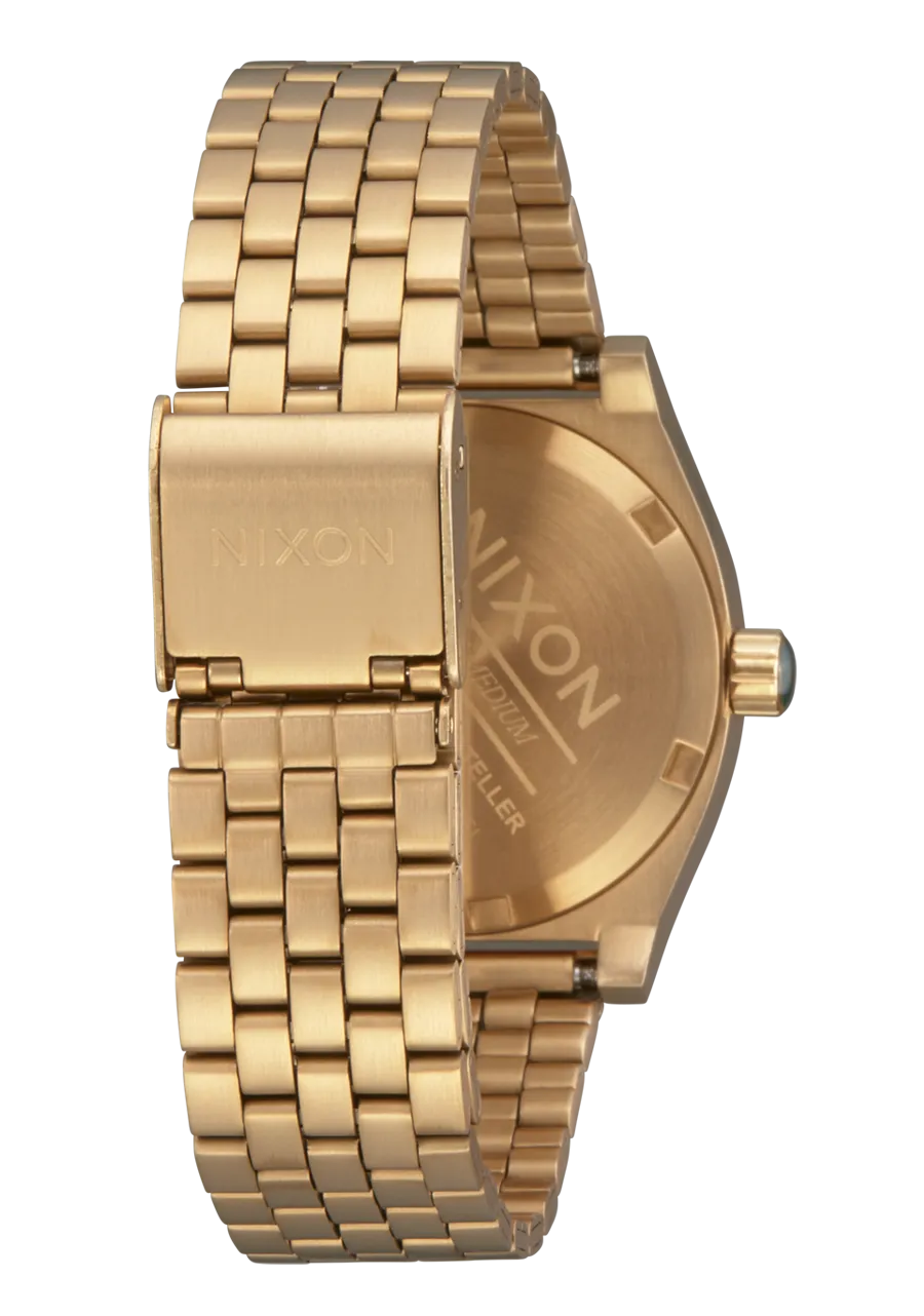 Medium Time Teller - Gold / Green Sunray