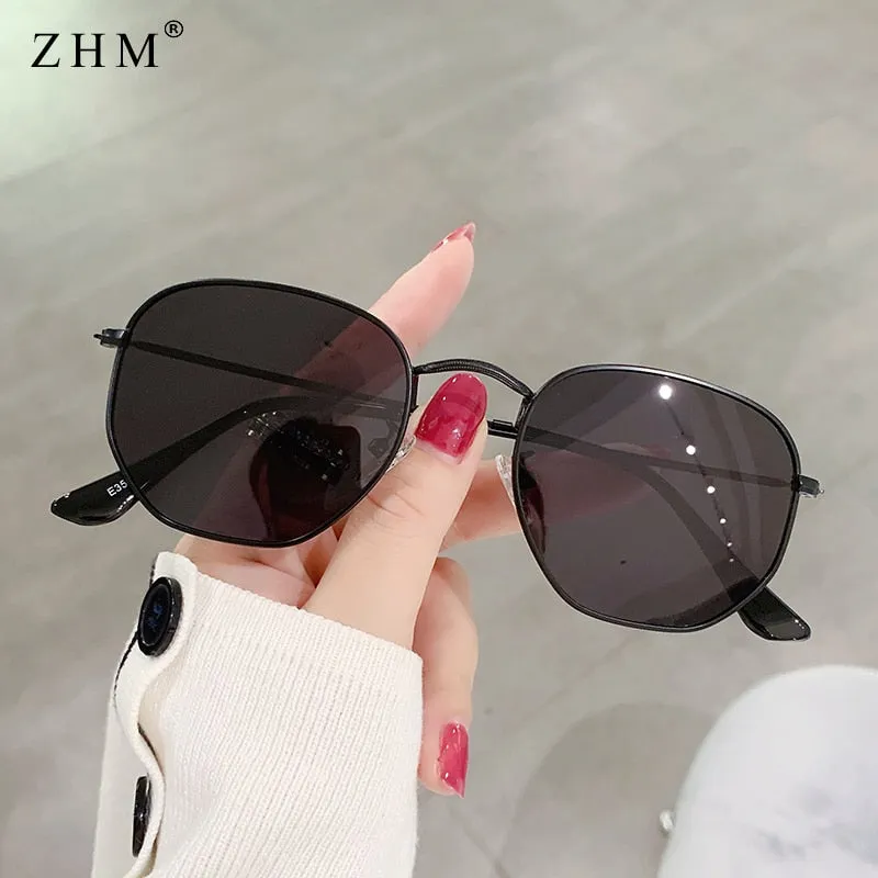 Men's Square Metal Frame Sunglasses