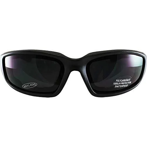 MFPROX™ Super Dark Men's Black Sunglasses - UV400, Thick Frame, Anti-Fog Coating