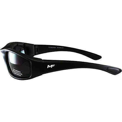 MFPROX™ Super Dark Men's Black Sunglasses - UV400, Thick Frame, Anti-Fog Coating