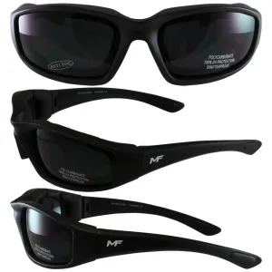 MFPROX™ Super Dark Men's Black Sunglasses - UV400, Thick Frame, Anti-Fog Coating