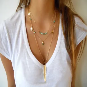 Multilayer Leaf Necklace