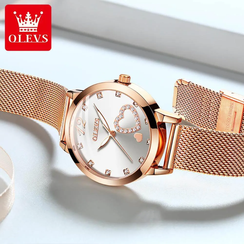 Olevs  Mesh Band Lady's Quartz Wrist Watch