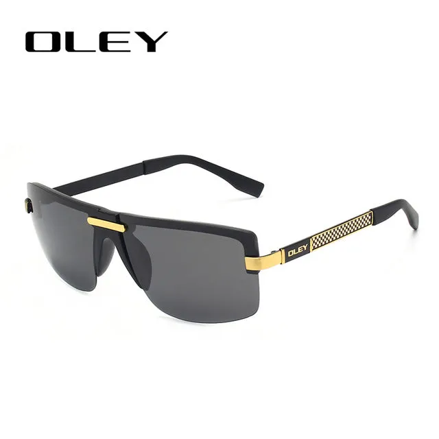 Oley Men's Frameless Polarized Sunglasses Classic Hd Pilot Uv400 Y4909