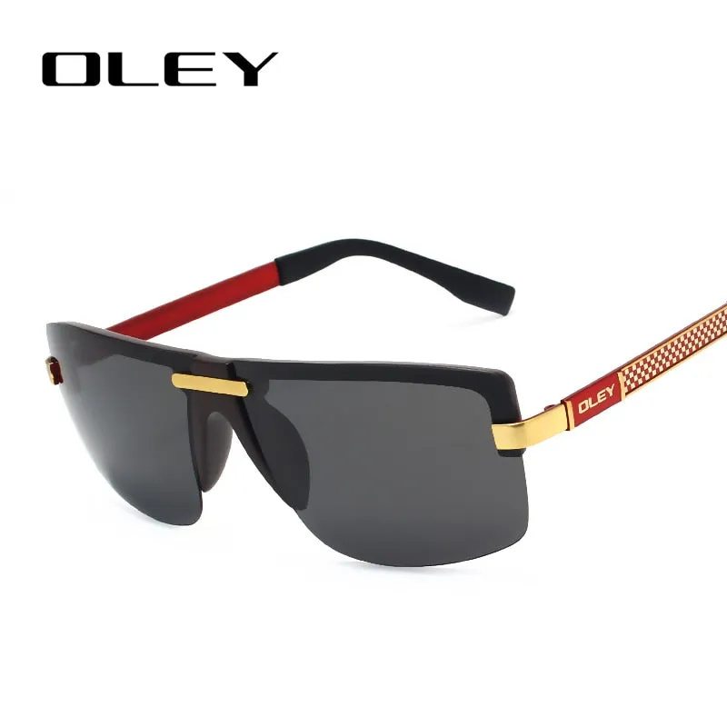 Oley Men's Frameless Polarized Sunglasses Classic Hd Pilot Uv400 Y4909