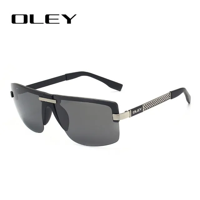 Oley Men's Frameless Polarized Sunglasses Classic Hd Pilot Uv400 Y4909