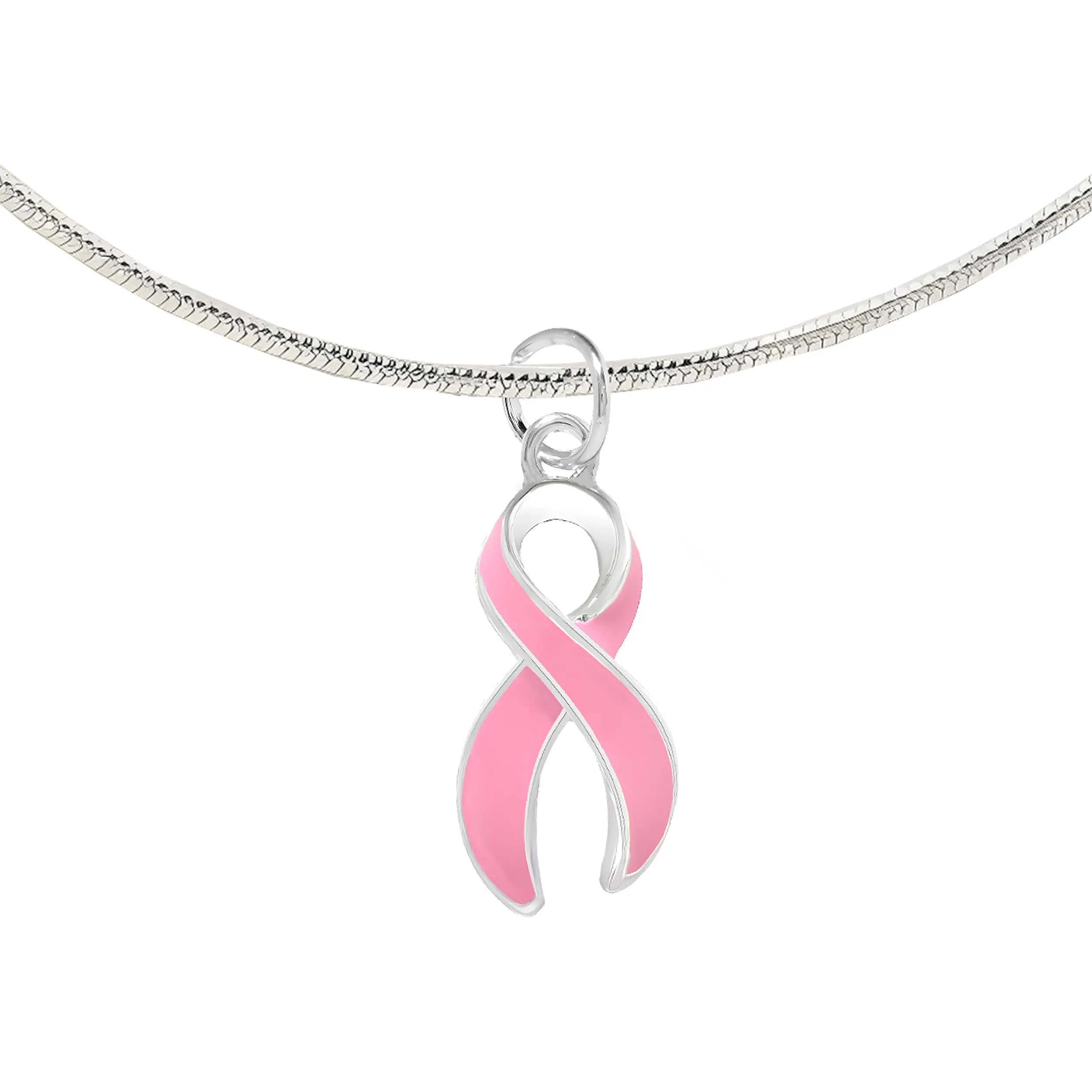 Pink Ribbon Breast Cancer Awareness Necklaces