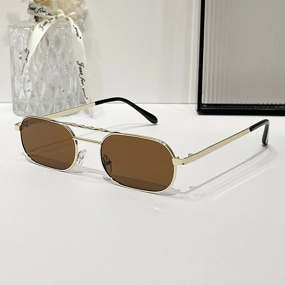 Pre Order:  Square Narrow Frame Sunglasses