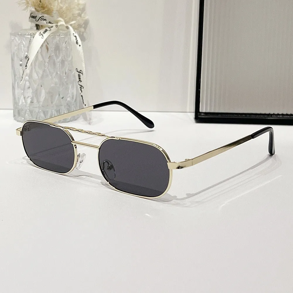 Pre Order:  Square Narrow Frame Sunglasses