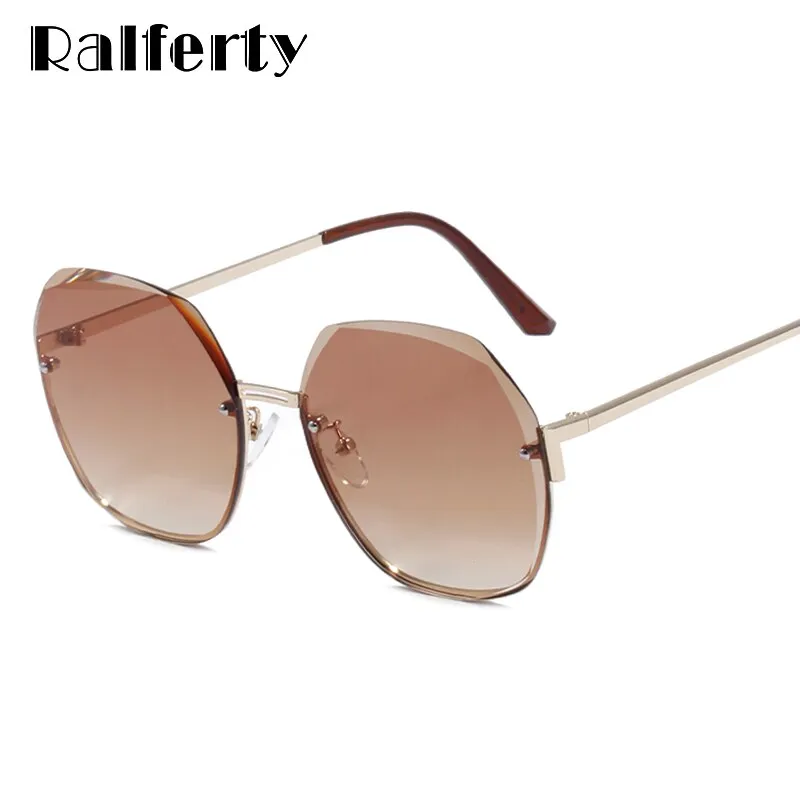 Ralferty Women's Sunglasses Oversize Round Irregular W3006