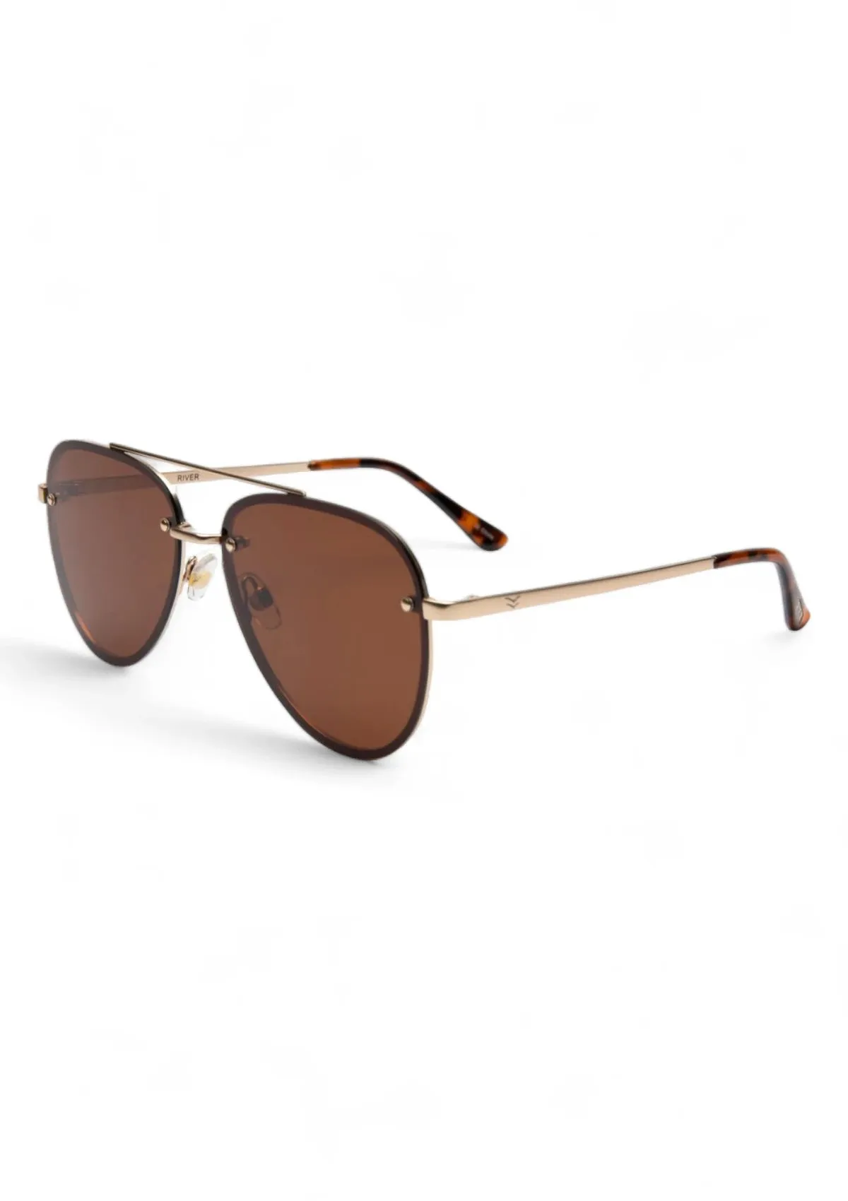 River Polarized Sunglasses - Gold Brown