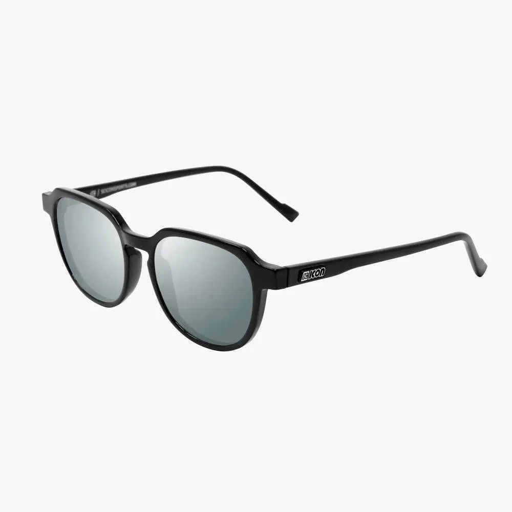 SCICON VERTEX BLACK GLOSS Sunglasses - SILVER MULTIMIRROR LENSES