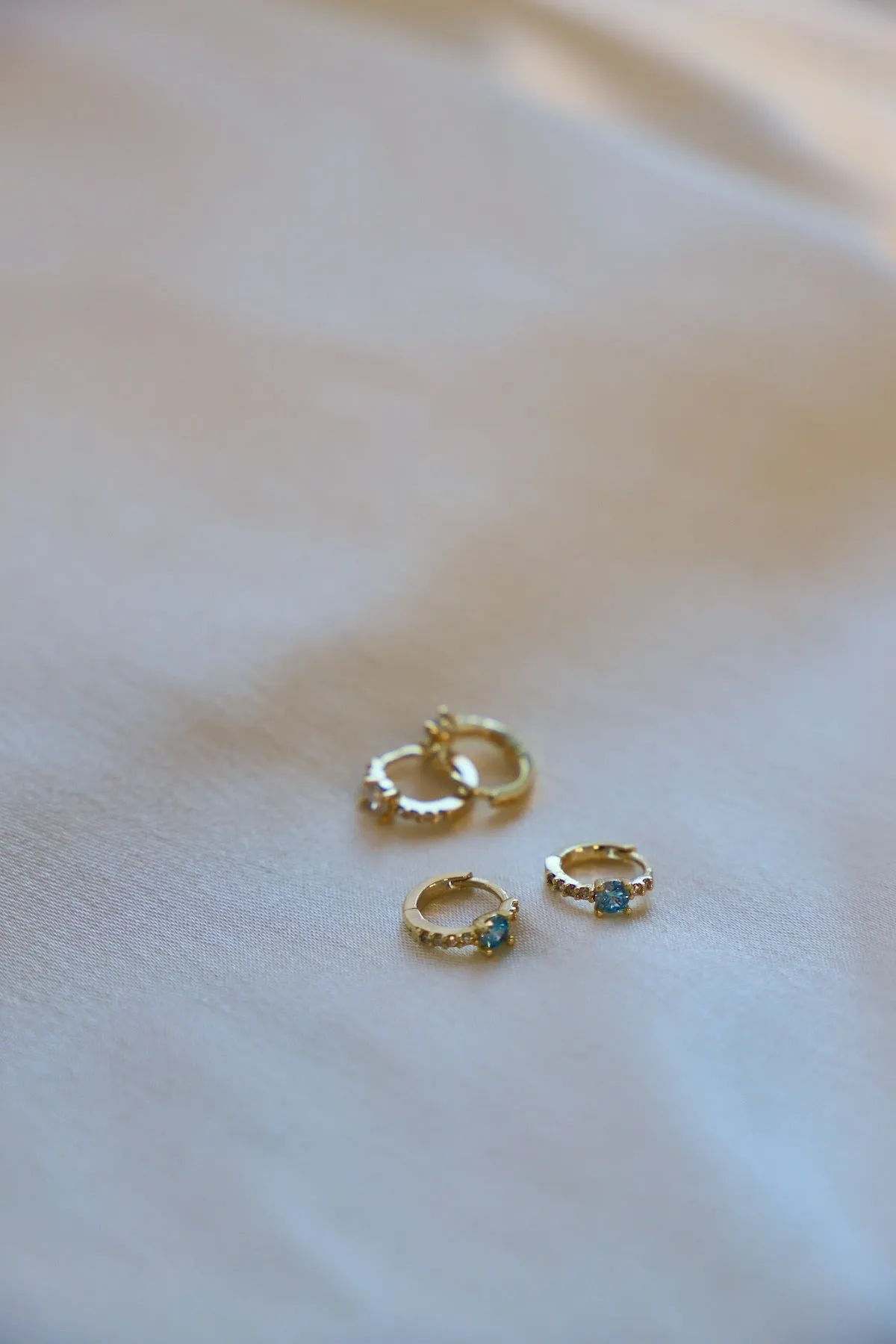 SHINE ON MINI CZ HOOPS