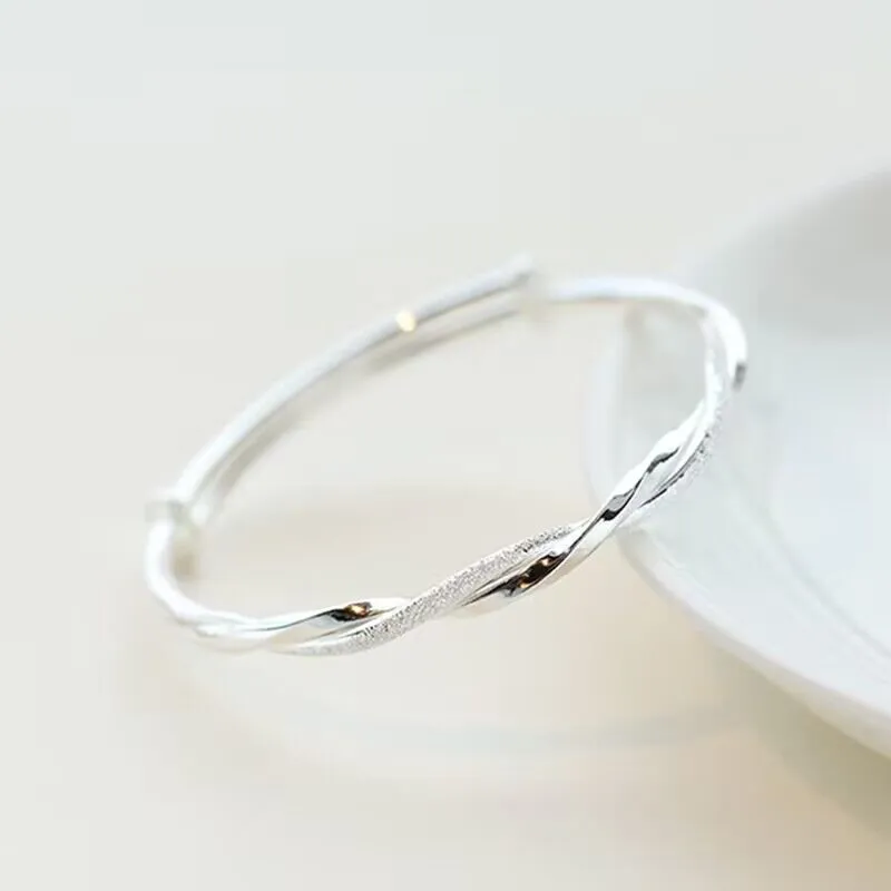 Stunning 925 Silver Mobius Cuff Bracelet Perfect Gift for Her