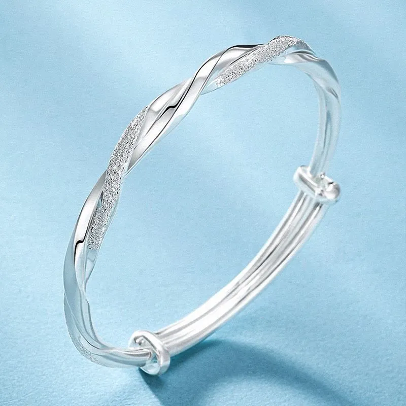 Stunning 925 Silver Mobius Cuff Bracelet Perfect Gift for Her