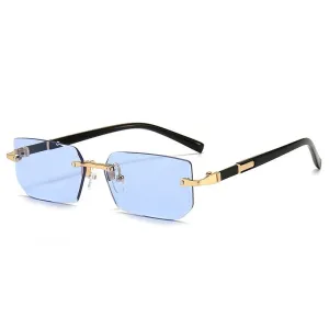 Stylish Rimless Sunglasses Perfect Unisex Gift